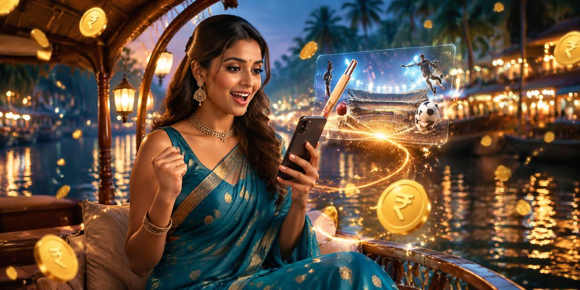 Mobile live casino game interface on smartphone in Kerala setting
